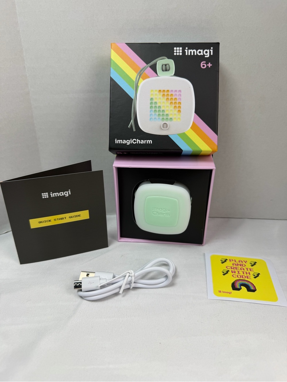 imagiCharm - STEM Educational Coding Toy for Kids - Programmable Accessory Pa...